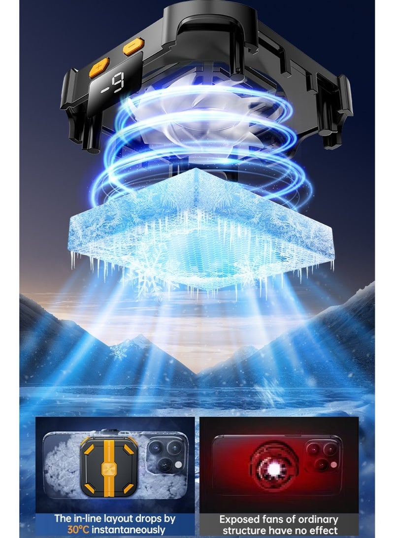 ZX P70 Cooling Miracle! Magnetic Instant Adhesion, Icy Cooling, Smooth Gaming and Streaming (Yellow + Black) - Image 5